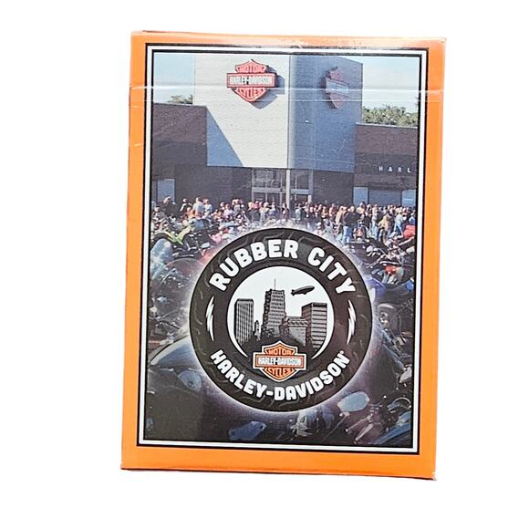 Rubber City Harley Davidson Playing Cards New - Picture 1 of 2